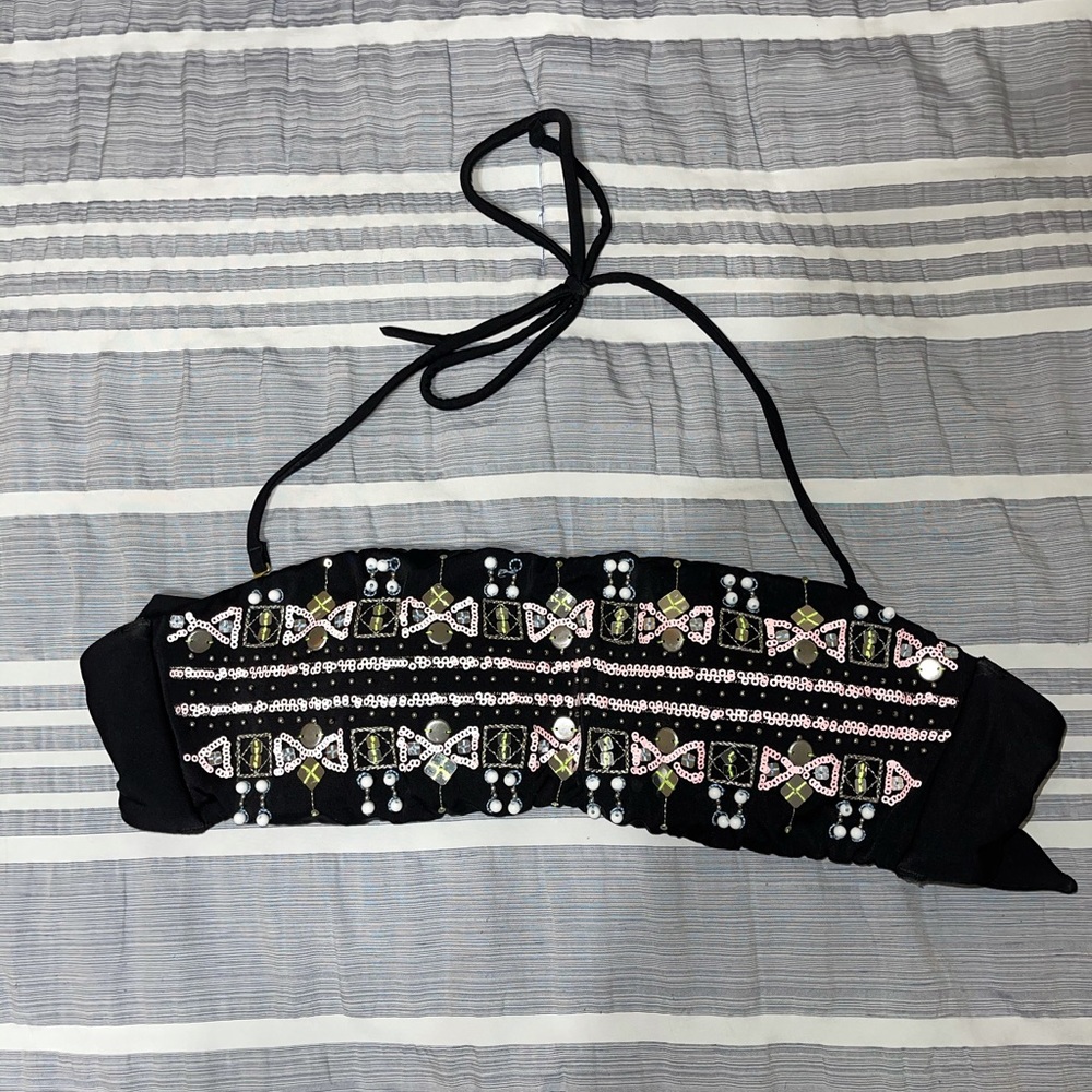 Bandeau/strapless bikini top